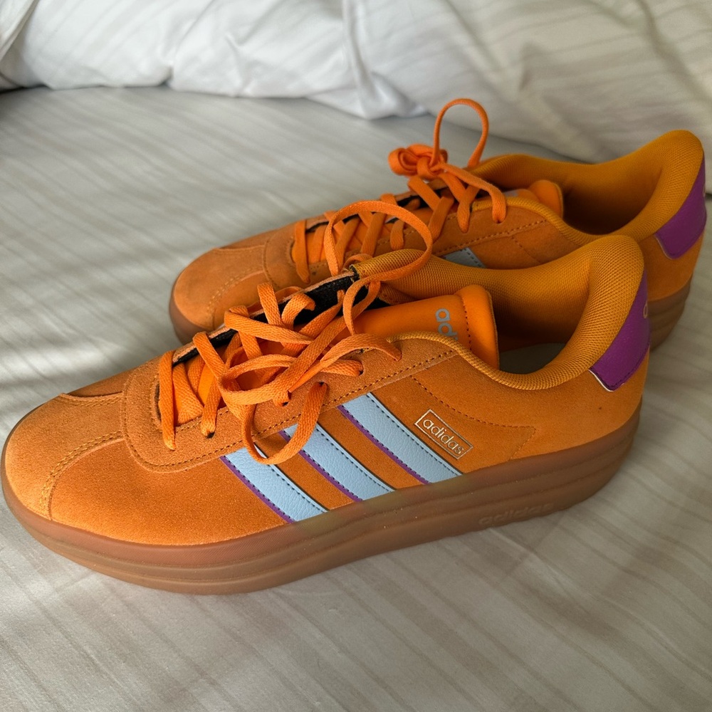 adidas Orange and Purple Athletic Shoes